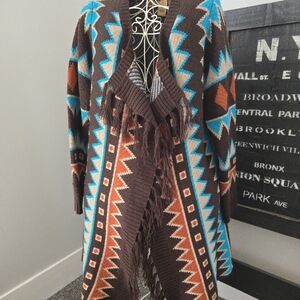 WRANGLER Geometric Patterned Cardigan